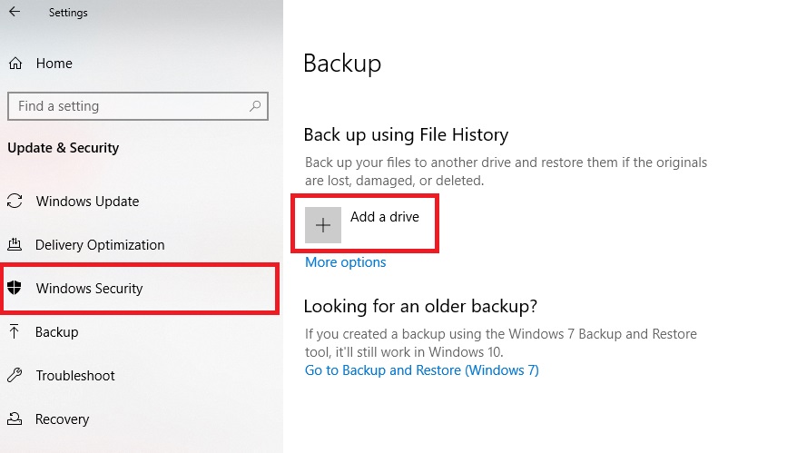 how to back up personal files on windows 10